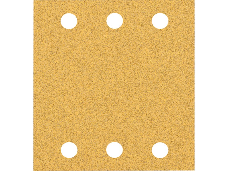 Brusni papir EXPERT C470 z 6 luknjami za vibracijske brusilnike, Dimenzije: 115x107mm, Zrnatost: 60, 2608901655